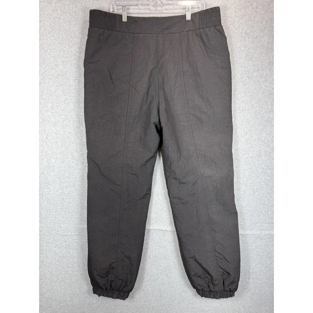 Vintage Black Bear Ski Pants Mens XL Black Nylon Insulated Snow Winter 90s Korea